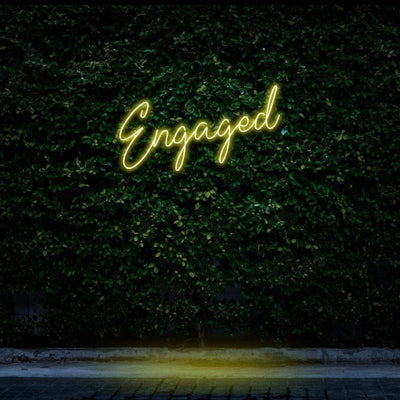 Engaged Neon Sign - Yellow20 inches