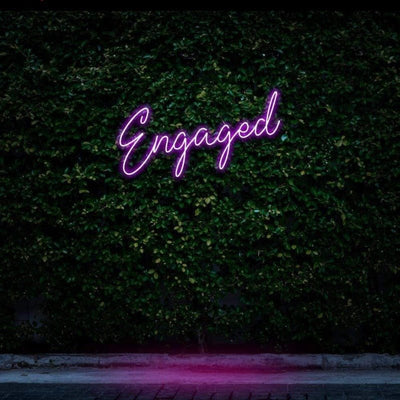 Engaged Neon Sign - Ice Blue20 inches