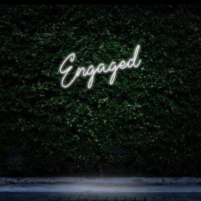 Engaged Neon Sign - White20 inches