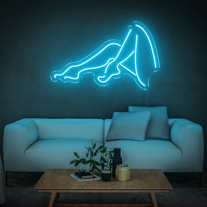 FEMALE LEGS NEON SIGN - Ice Blue30 inches