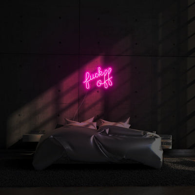 Fuck Off LED Neon Sign - 20inch x 6inchHot Pink