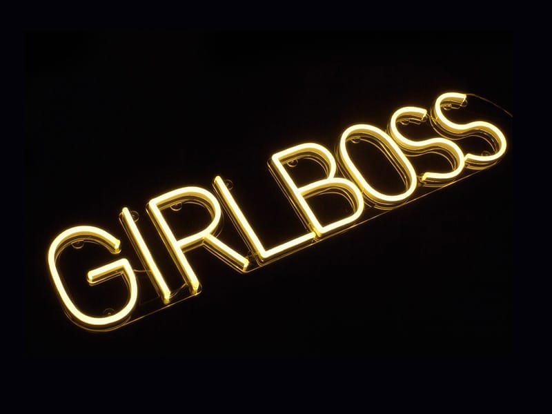 GIRLBOSS Neon Sign - White