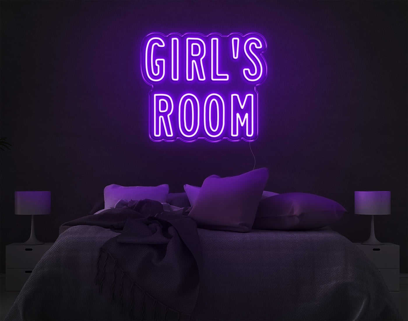 Girl'S Room LED Neon Sign - 17inch x 20inchPurple