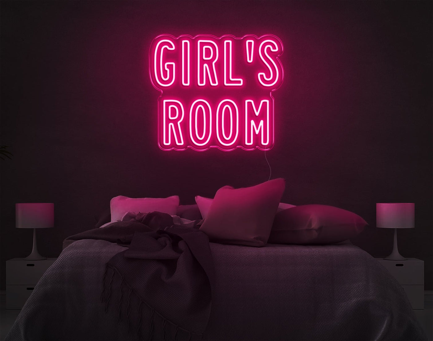 Girl'S Room LED Neon Sign - 17inch x 20inchLight Pink