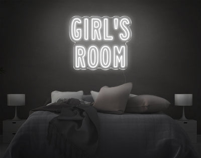 Girl'S Room LED Neon Sign - 17inch x 20inchWhite