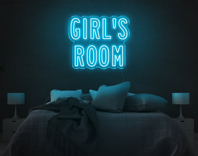 Girl'S Room LED Neon Sign - 17inch x 20inchBlue