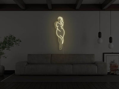 Goddess Figure LED Neon Sign - Warm White