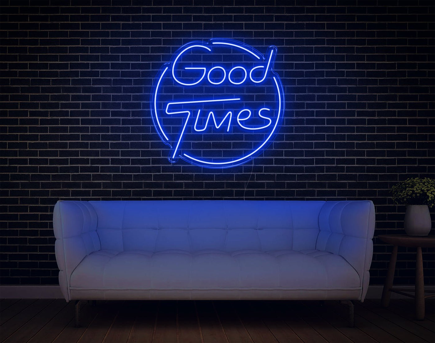 Good Times LED Neon Sign - 24inch x 25inchHot Pink