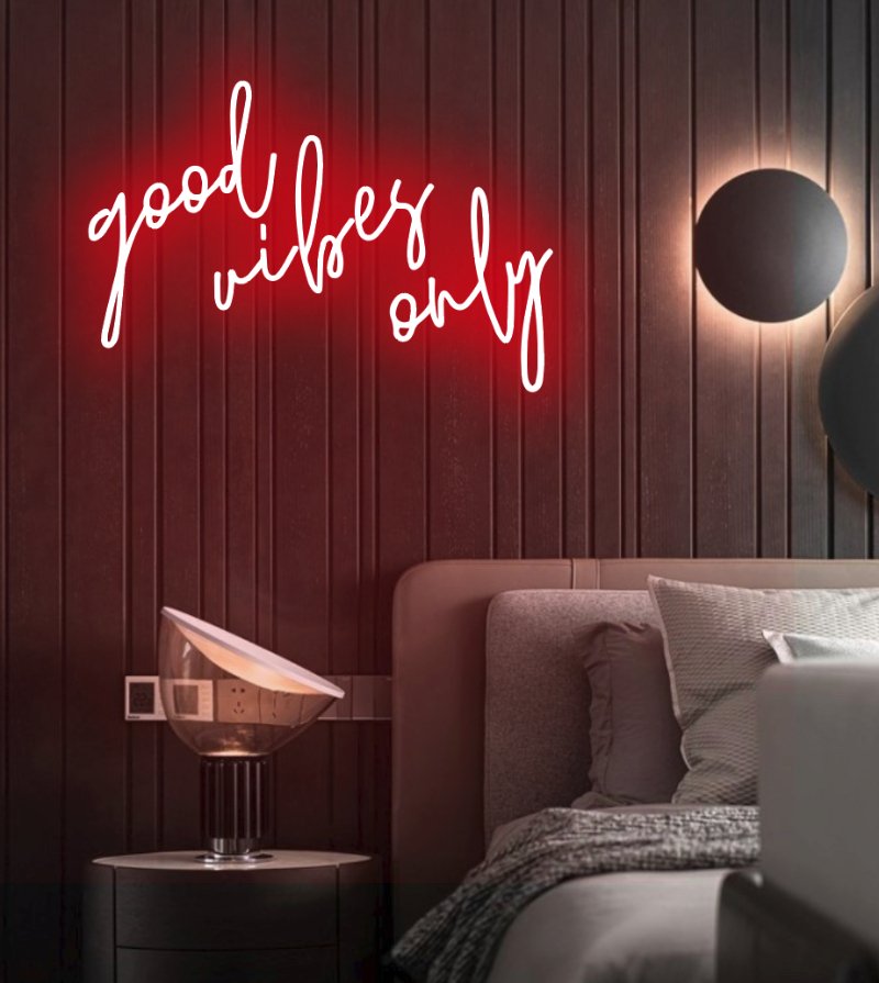 Good Vibes Only Neon Sign - Pink30 inches