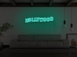 Hollywood Hills LED Neon Sign - Pink