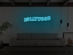 Hollywood Hills LED Neon Sign - Pink