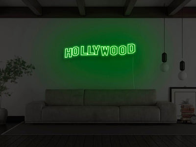 Hollywood Hills LED Neon Sign - Green