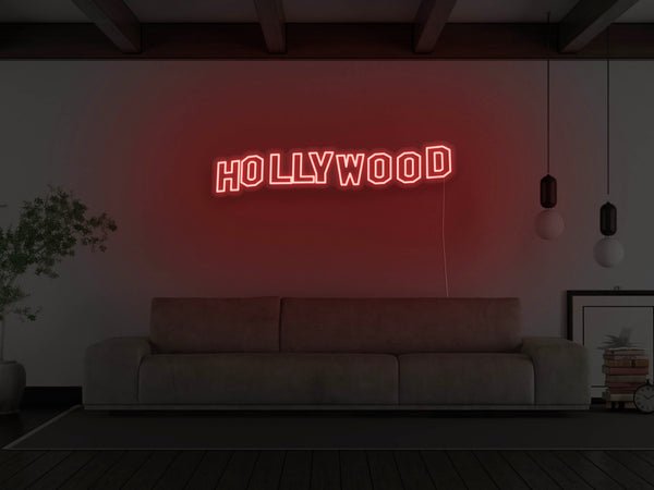 Hollywood Hills LED Neon Sign - Red