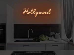Hollywood LED Neon Sign - Pink