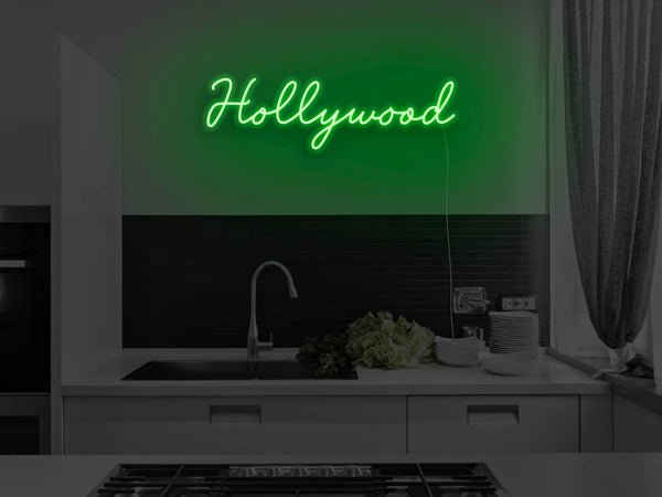 Hollywood LED Neon Sign - Green