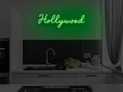 Hollywood LED Neon Sign - Green