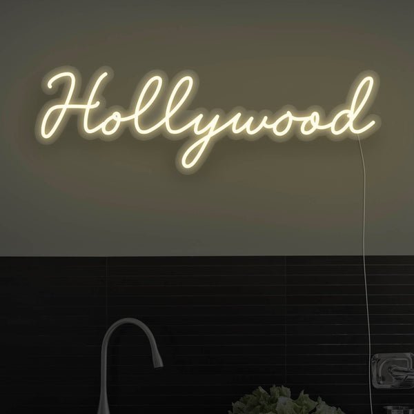 Hollywood LED Neon Sign - Warm White