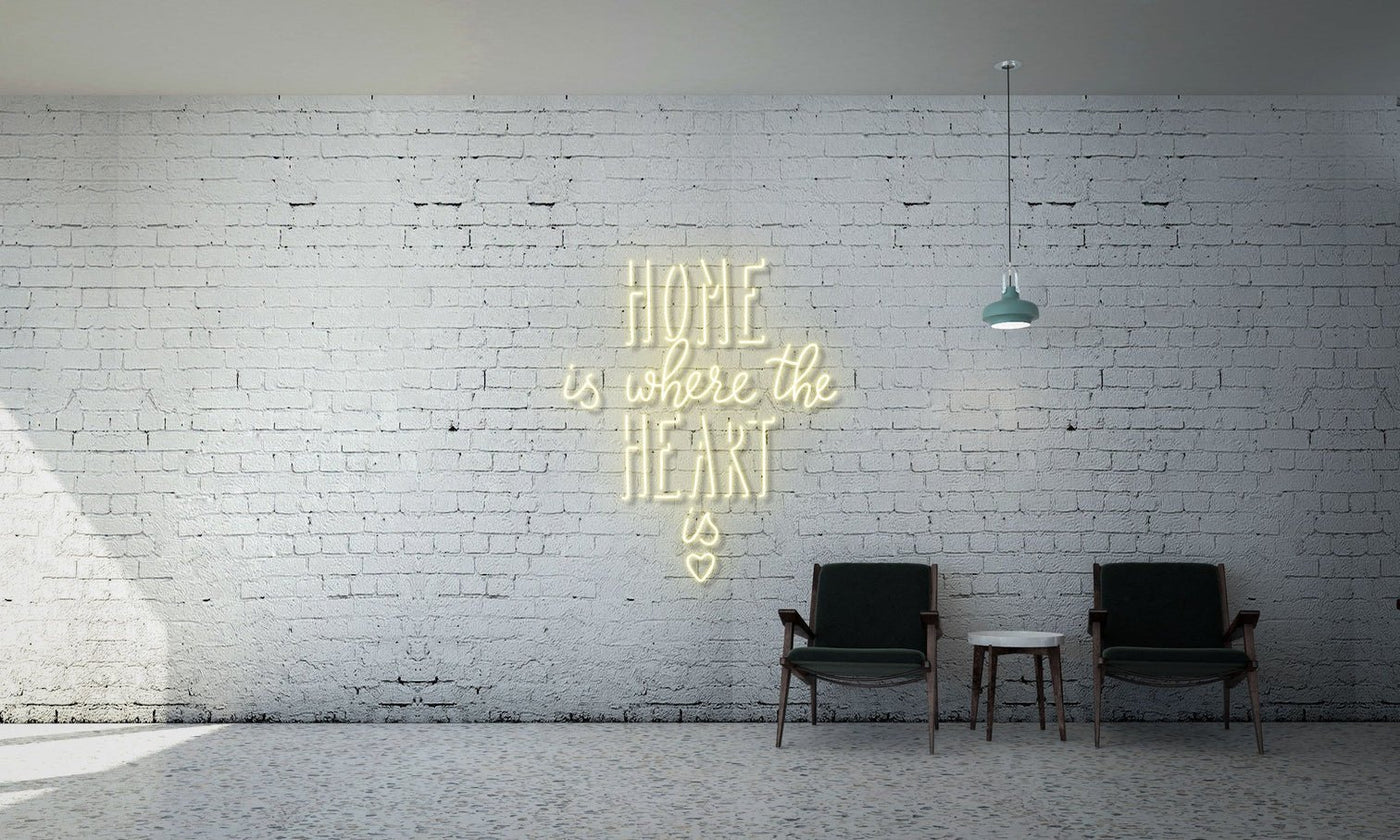 Home is where the heart is (with heart logo) -