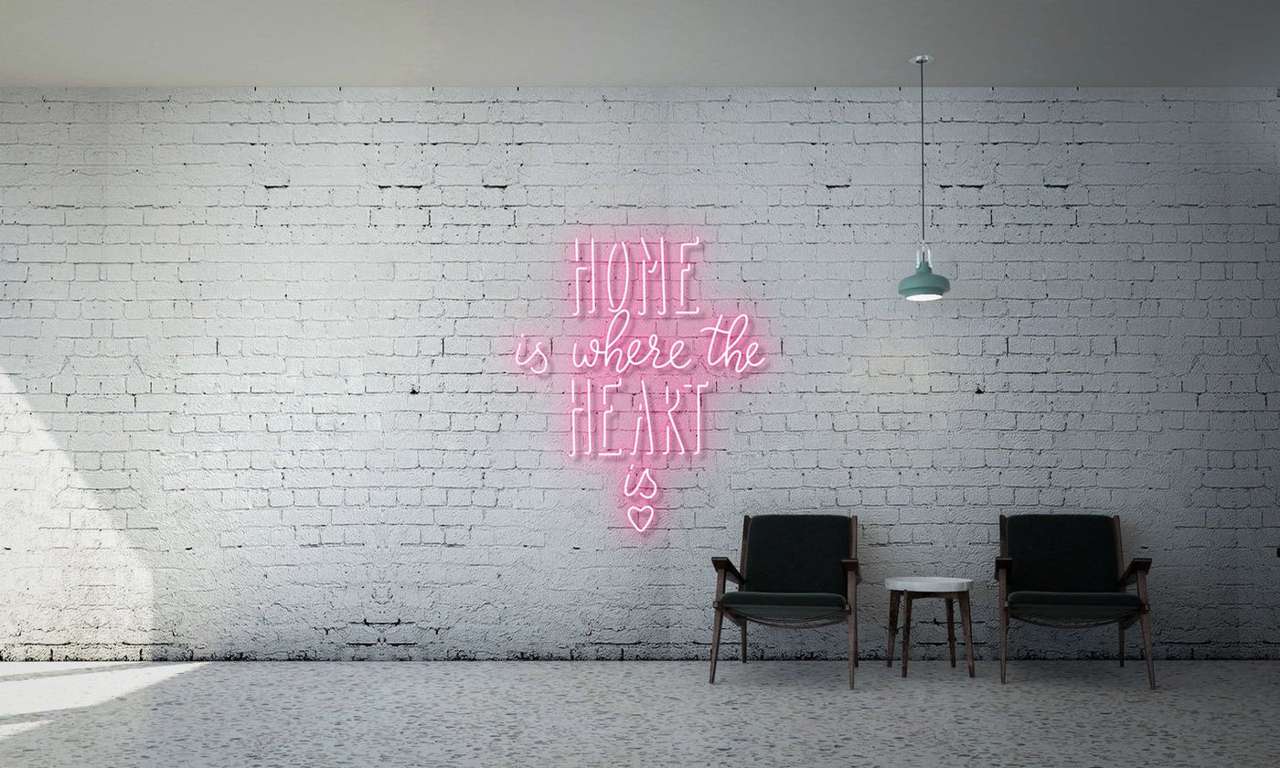 Home is where the heart is (with heart logo) -