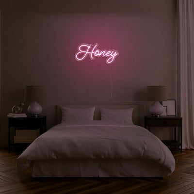 Honey LED Neon Sign - 24inch x 11inchPink