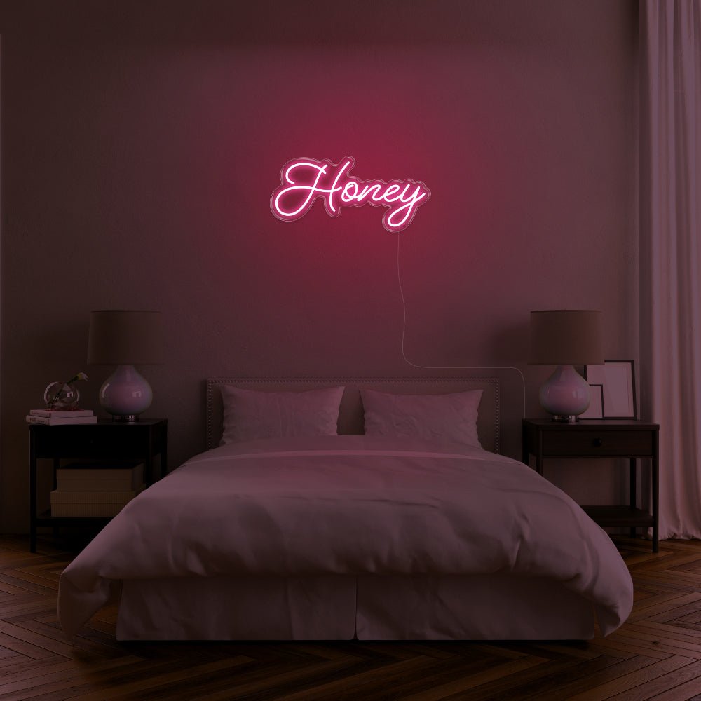 Honey LED Neon Sign - 24inch x 11inchLight Pink