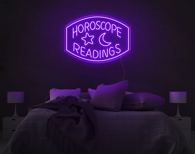 Horoscope Readings LED Neon Sign - 20inch x 28inchHot Pink