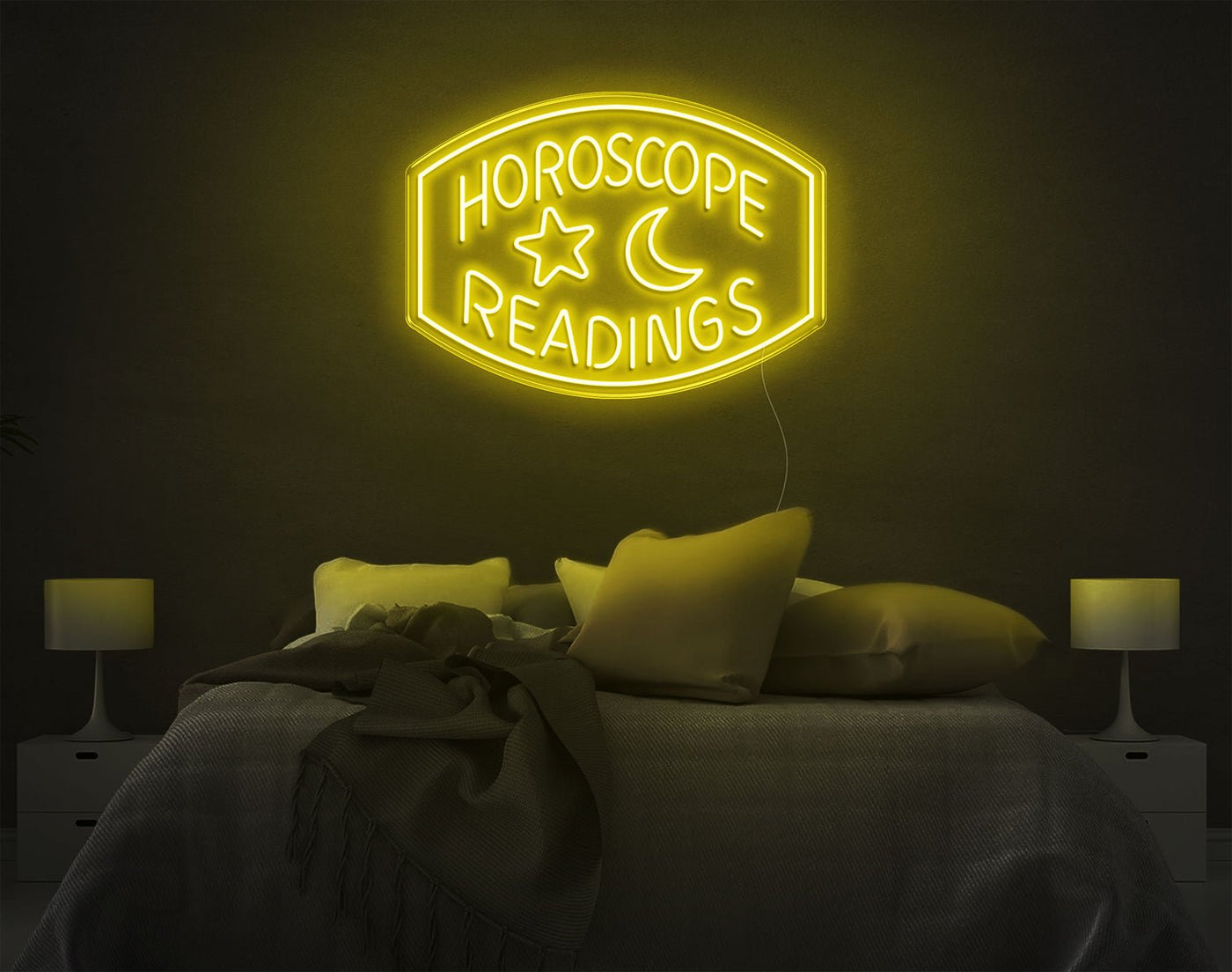 Horoscope Readings LED Neon Sign - 20inch x 28inchHot Pink