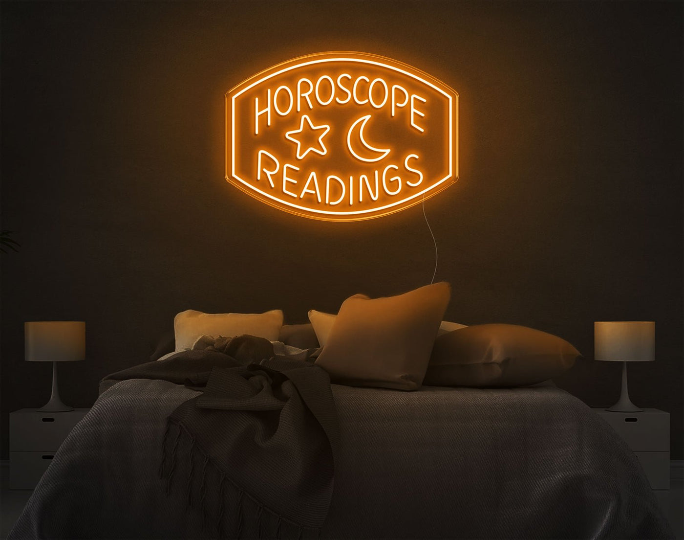 Horoscope Readings LED Neon Sign - 20inch x 28inchOrange