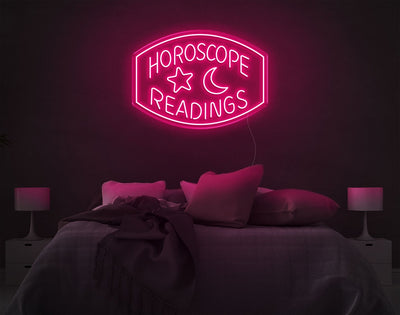 Horoscope Readings LED Neon Sign - 20inch x 28inchLight Pink