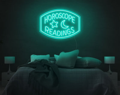 Horoscope Readings LED Neon Sign - 20inch x 28inchTurquoise