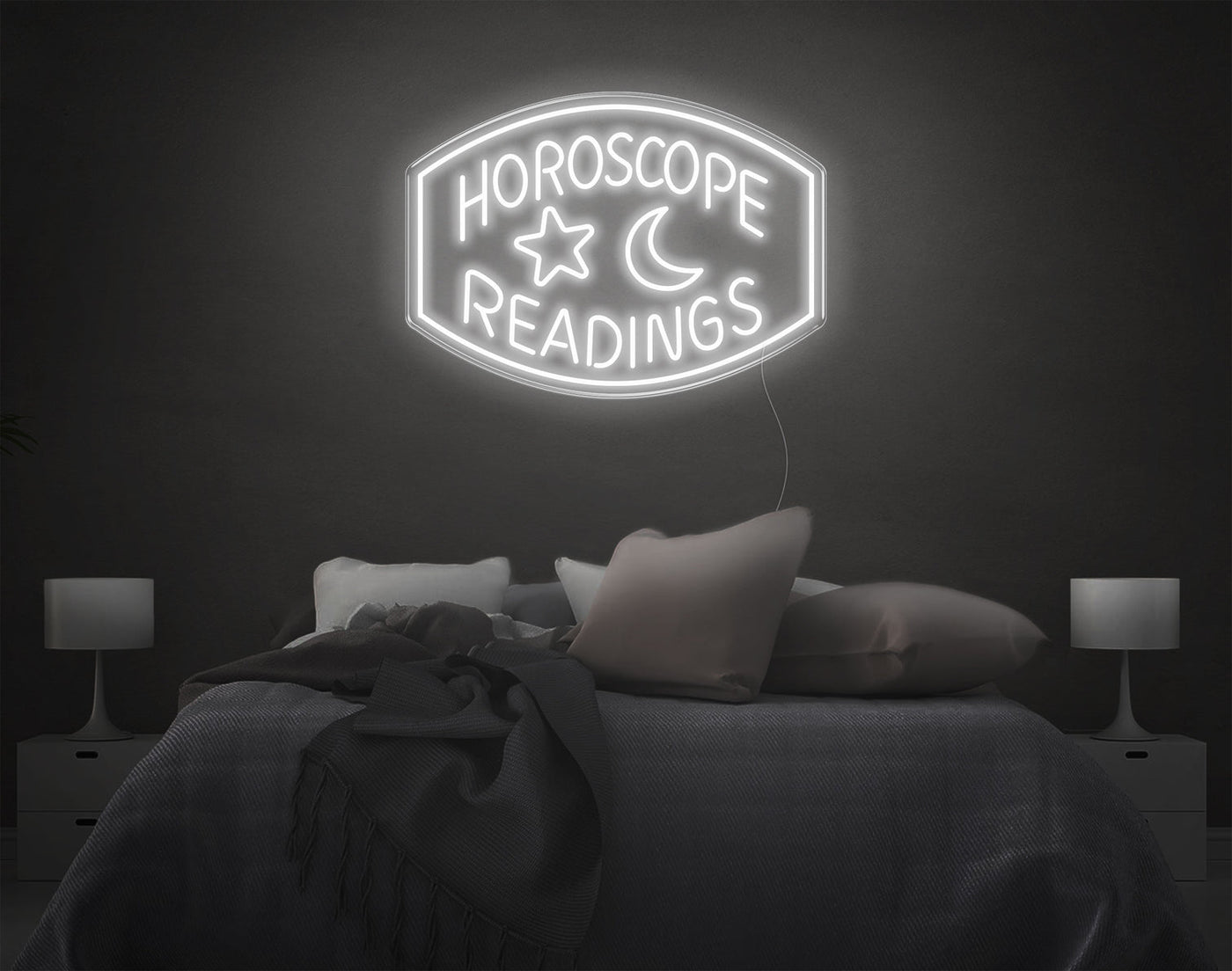 Horoscope Readings LED Neon Sign - 20inch x 28inchWhite