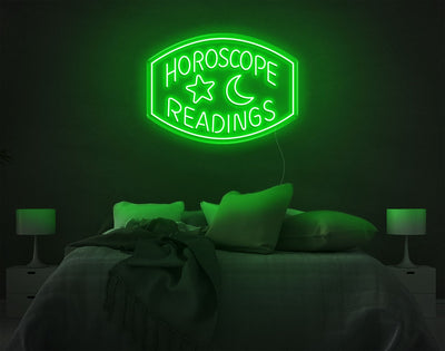 Horoscope Readings LED Neon Sign - 20inch x 28inchGreen