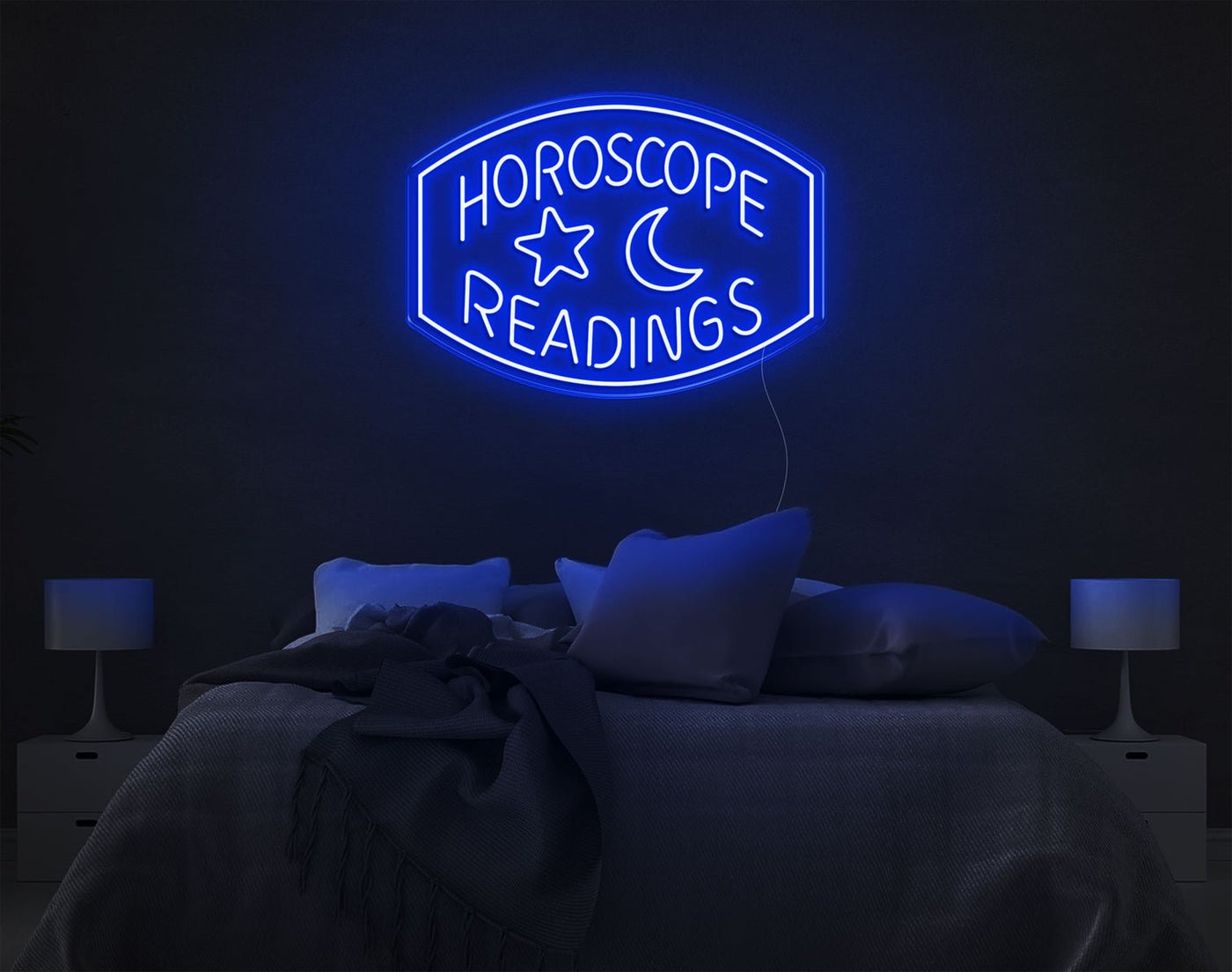 Horoscope Readings LED Neon Sign - 20inch x 28inchBlue