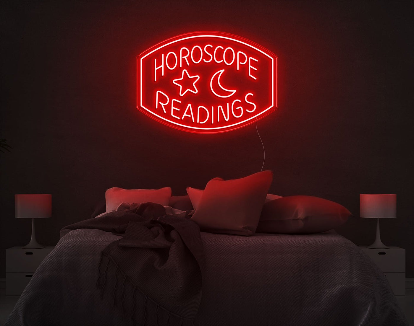 Horoscope Readings LED Neon Sign - 20inch x 28inchRed