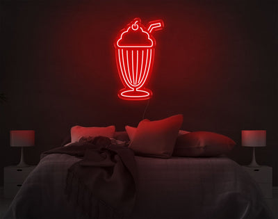 Ice Cream LED Neon Sign - 22inch x 13inchRed