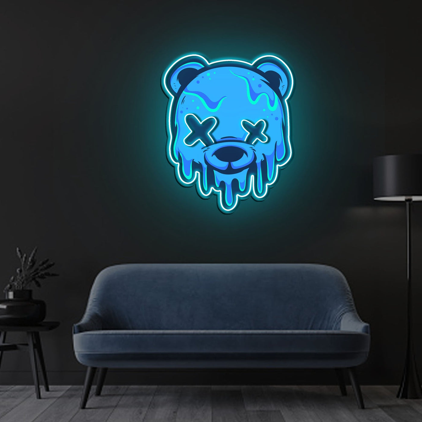 Ice Head Bear Neon x Acrylic Artwork - 25"x20"LED Neon x Acrylic Print