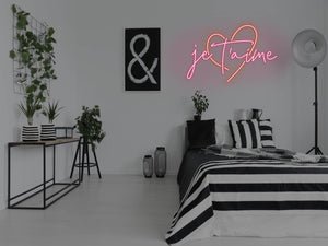 Je T'aime LED Neon Sign -