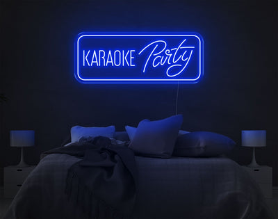 Karaoke Party LED Neon Sign - 13inch x 33inchHot Pink