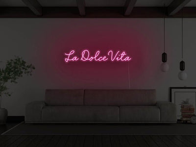 La Dolce Vita LED Neon Sign - Pink