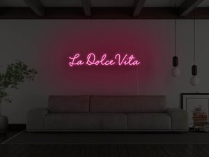 La Dolce Vita LED Neon Sign - Pink
