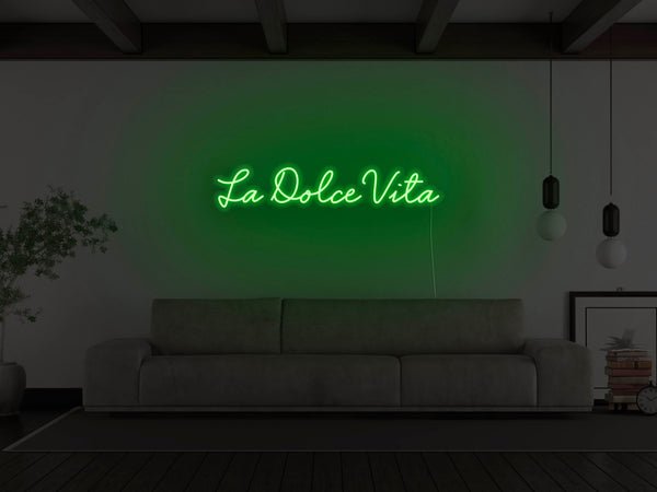 La Dolce Vita LED Neon Sign - Green