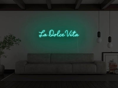 La Dolce Vita LED Neon Sign - Aqua