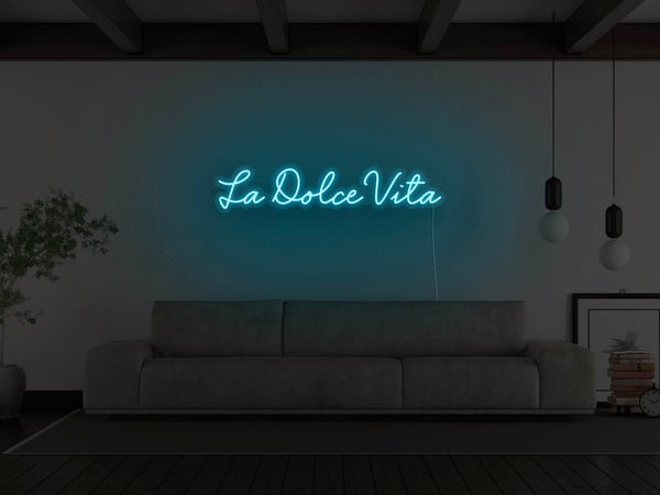 La Dolce Vita LED Neon Sign - Blue