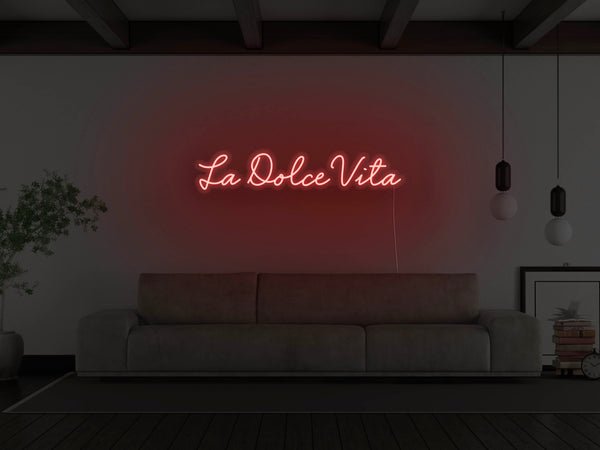 La Dolce Vita LED Neon Sign - Red