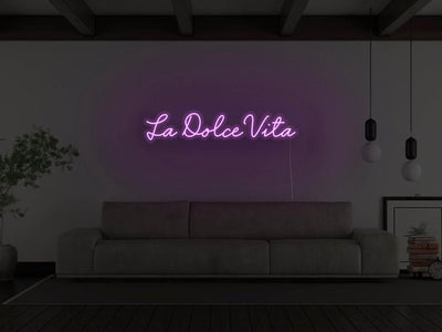 La Dolce Vita LED Neon Sign - Purple