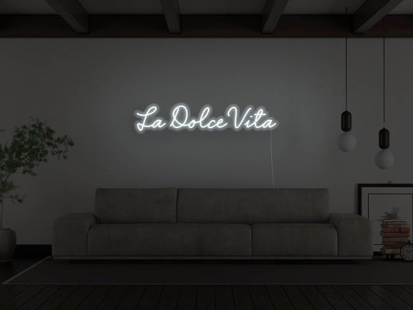 La Dolce Vita LED Neon Sign - White