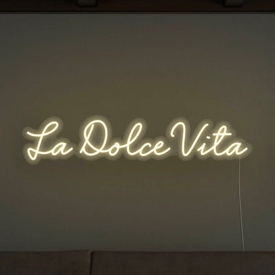 La Dolce Vita LED Neon Sign - Warm White