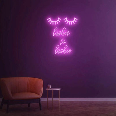 LASHES TO LASHES NEON SIGN - Pink30 inches