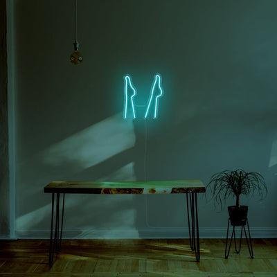 Legs LED Neon Sign - 17inch x 20inchTurquoise