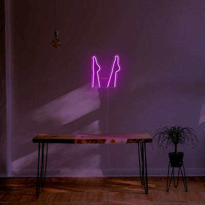 Legs LED Neon Sign - 17inch x 20inchPink